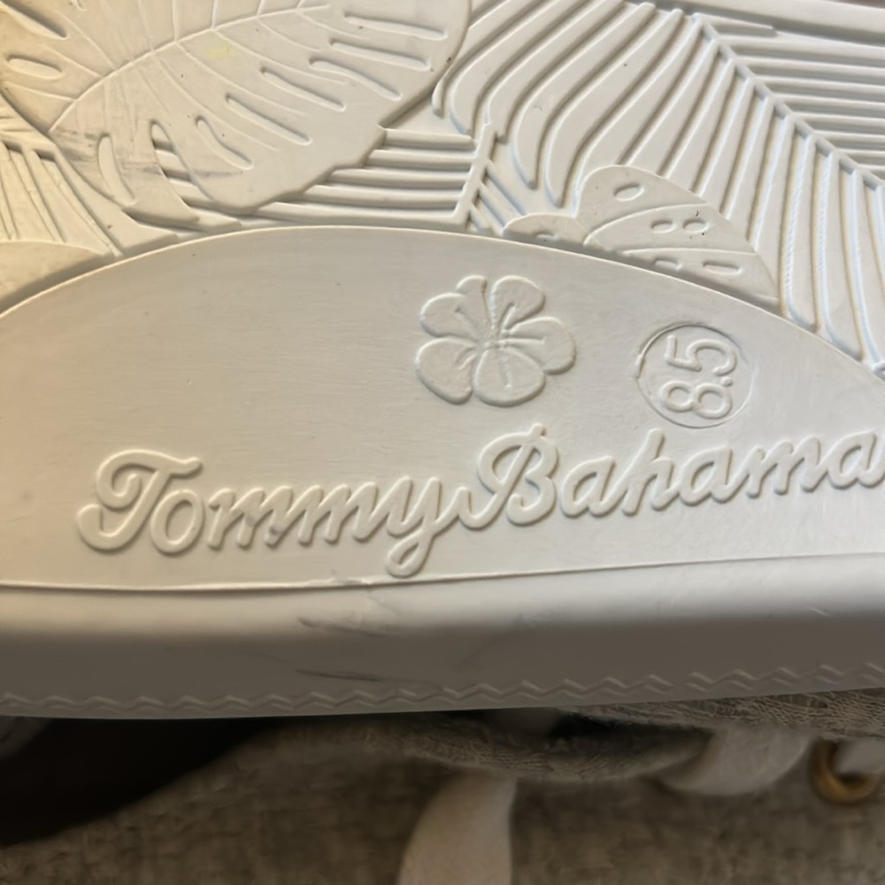 Tommy Bahama White & Gray Memory Foam Sneakers - Picture 7 of 7